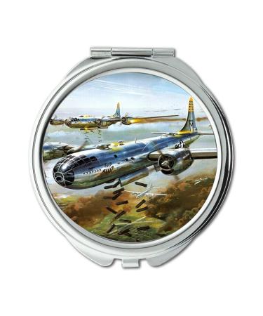 YENDOSTEEN World war aircraft Mirror Travel Mirror fighter hat pocket mirror portable mirror