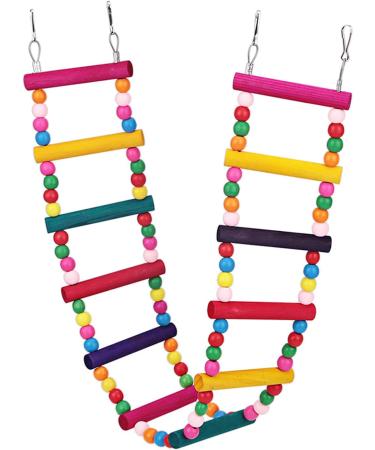 Pet Bird Cage Accessories: 12 Ladders Swing Chewing Toys for Parakeets, Cockatiels, Conures, Macaws, Lovebirds & Finches - Buy Online on GoSupps.com