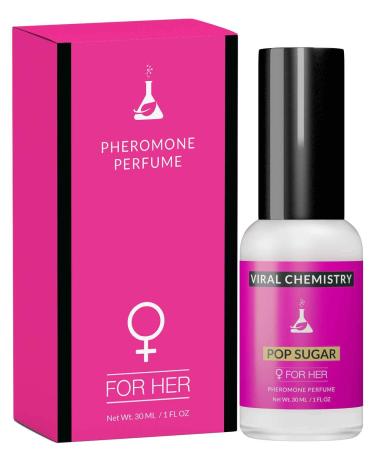 Pheromones For Women (Pop Sugar) - Elegant Ultra Strength Organic Fragrance Body Perfume (1 Fl. Oz) Fruity 1 Ounce