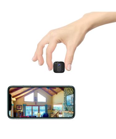 Mini Spy Hidden Camera 4K WiFi Nanny Cam Wireless PIR Small Home Security Cameras with Live Feed 100 Days Standby Motion Detection Alerts Auto Night Vision Tiny Secret Surveillance Camera for Indoor