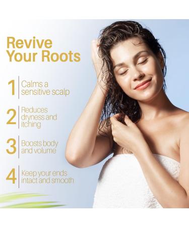 Rice Water Shampoo & Conditioner Set - Nourishing Hair Care Promotes Growth & Shine - 16 fl oz Each - Buy Online on GoSupps.com