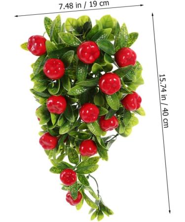 ABOOFAN 2pcs String Simulated Fruit Hanging Ornaments Garland Home Decor Hanging Teardrop Wreath Artificial Fruit Swag Artificial Hanging Fruit Simulation Fruit Fake Fruit Vine Rattan - Buy Online on GoSupps.com