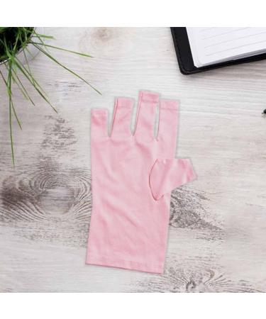 UV Gloves for Gel Nails Gel Manicures Glove UV Shield Glove for Gel Manicure Fingerless Nail Glove for Nail Design 2 pairs - Buy Online on GoSupps.com