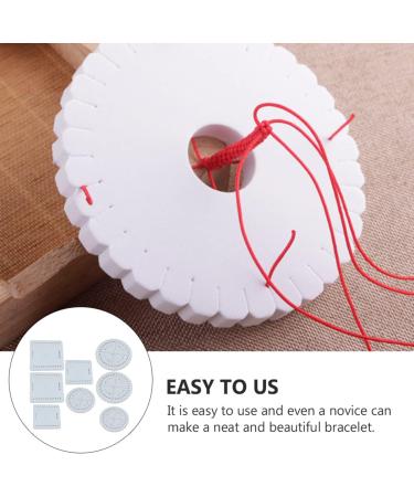 24pcs Beaded Accessories Foam DIY Kumihimo Eva Round Knitting Plates Set - Buy Online on GoSupps.com