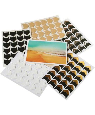 6Sheets(144PCS) Retro DIY Photo Album Accessories Peel-Off Paper Photo Corner Stickers Pictures Mounting Corners for Scrapbook Album Personal Journal Dairy Organizer Notebook(Kraft Paper) - Buy Online on GoSupps.com