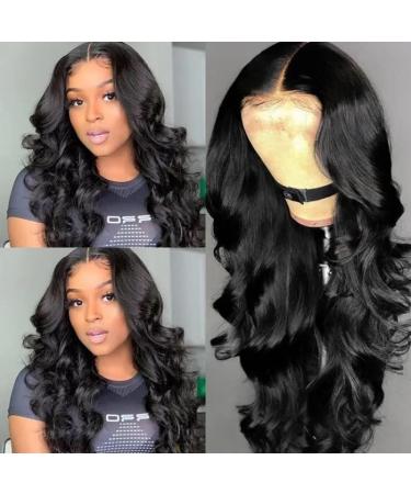 24inch Body Wave Lace Front Wig Human Hair | 150% Density Brazilian Virgin Hair | Pre Plucked HD Transparent Frontal Wig with Baby Hair | For Black Women - Buy Online on GoSupps.com