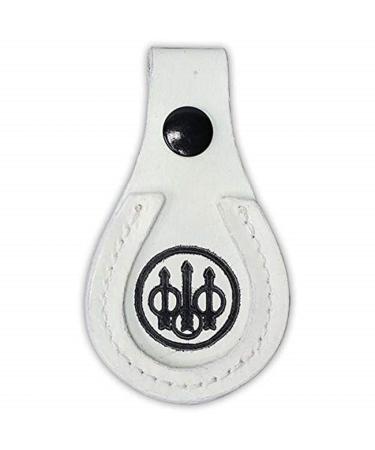 Beretta Trident Logo 7mm Rugged Leather Protective Barrel Rest Toe Pad White