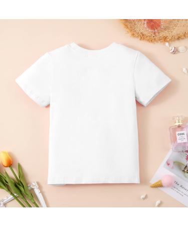 Miyanuby Family Matching Big Sister T-Shirt & Romper Set - Summer Print Cotton Bodysuit for Girls 4-5 Years - Buy Online on GoSupps.com