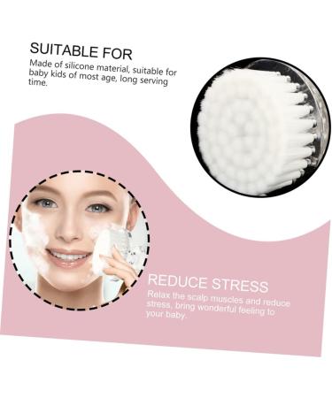 Housoutil Cleansing Brush Face Cleanser for Women Facial Scrub Brush Makeup Skincare Removal Pore Cleaning Brush Face Washing Brush Face Scrub Brush Pp Miss White Handheld Mirror - Buy Online on GoSupps.com