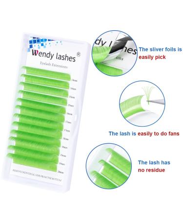 Light Green Easy Fan Volume Lashes 14-20mm | 0.07mm Thickness | Self Fanning 4D-10D Extensions - Buy Online on GoSupps.com
