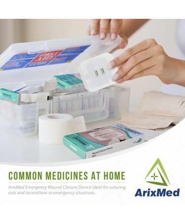 ArixMed Emergency Wound Closure Device - Zip Sutures Butterfly Bandaids - Quick Clot for Cuts & Tears - 2 Set (2 PCS) - Buy Online on GoSupps.com
