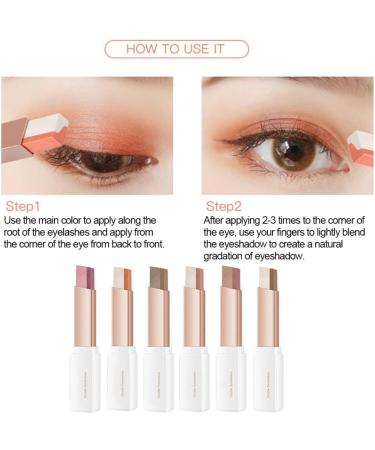 Double -colored eye shadow stick 2 gradient shadow of bright eye shadows. 3# - Buy Online on GoSupps.com