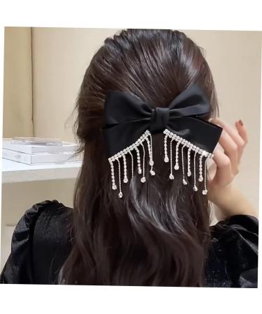 Beatifufu Bow Hairpin Rhinestone Hair Clip Hair Barrette for Women Hair Ornament Hair Bow Pin Female Hairpin Hair Bow Bow Clip Bow Hair Clip Hair Accessory Hair Clamp - Buy Online on GoSupps.com