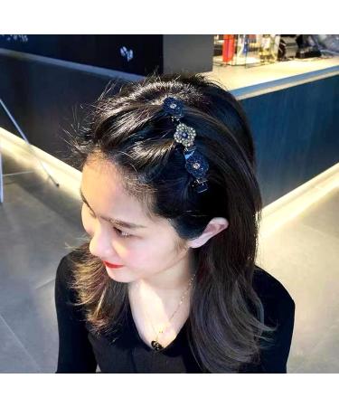 Yusier 6PCS Crystal Rhinestone Braided Hair Clips | Decorative Hair Accessories for Women - Buy Online on GoSupps.com