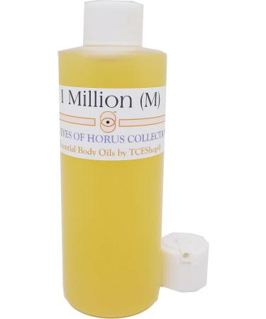 One Million - Type PR For Men Scented Body Oil Fragrance Flip Cap - Gold - 4 oz. - ID#32237 4 Fl Oz (Pack of 1)