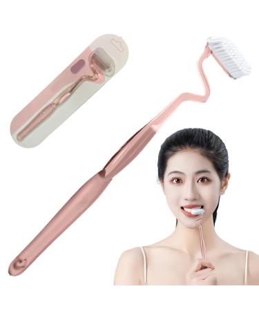 Toothbrush for adults s red ergonomically vertical scientific pctg toothbrush soft bristle manual replacement toothbrushes for gum teeth slotted tongue style 2 style2