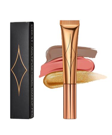 Liquid Contour Beauty Wand - Highlighter & Bronzer Concealer Pen with Cushion Applicator, Natural Matte Finish - Makeup Stick Color 001 - Buy Online on GoSupps.com