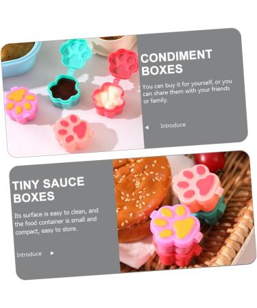 8pcs Soy Sauce Picnic Supplies Salad Container Seasoning Boxes Kitchen Supplies Convenient re-usable - Buy Online on GoSupps.com