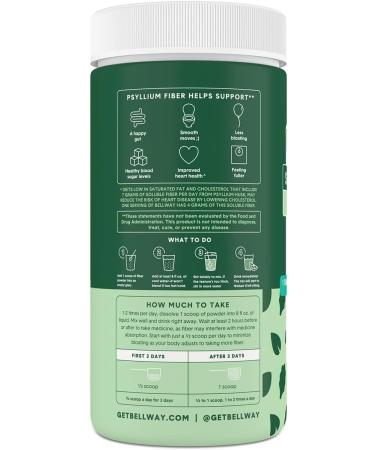 Bellway Super Fiber + Greens Powder - 10.0 Oz Sugar-Free Psyllium Husk Supplement - Buy Online on GoSupps.com