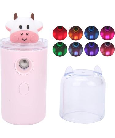 Qukaim Facial Mist Sprayer Cute Cartoon Animal Facial Mist Sprayer Portable Skin Moisturizing Nano Spray for Home Office Pink - Buy Online on GoSupps.com