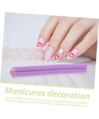 Mipcase Nail Art Manicure Canes Sticks Rod 50pcs Nail Stickers Manicure Canes Nail Art Pegatinas Para U as Sticks Holly Headband Claycanes Leopard Hair Nets Polymer Clay Fruit 3d - Buy Online on GoSupps.com