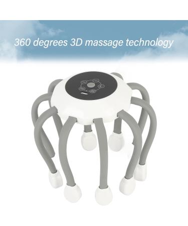 Premium Wireless Electric Head Massage Device - LED Vibration & Automatic Scalp Relief - Buy Online on GoSupps.com
