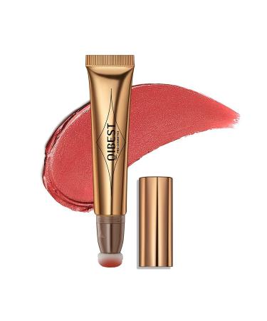 Liquid Contour Beauty Wand Cream Blush Highlighter Contour With Cushion Applicator Liquid Highlighter Face Bronzer Natural Super Silky Blush Stick Beauty Light Wand (3# peach) 3# peach 1 count (Pack of 1)