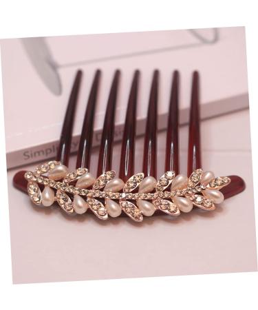 DOITOOL Bridal Hair Pin French Hair Side Comb Crystal Hair Pin Rhinestone Hair Comb Bridal Hair Clip Traditional Chinese Hair Comb South Korea Plastic Bride Rhinestones - Buy Online on GoSupps.com