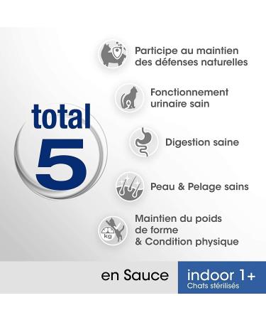 PERFECT FIT Sterilized Indoor Cat Food - 52 Freshness Sachets (Pack of 13 Packs 4x85g) - Cat Food in Sauce - Salmon/Chicken - - Buy Online on GoSupps.com