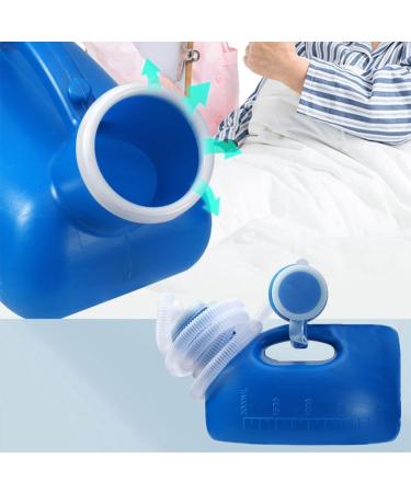 Portable Male Car Urinal 2000ml Large Capacity Reusable Bottles Urinal Travel Mobile Pee Night Camping Potty with Pot Lid Blue 1pcs - Buy Online on GoSupps.com
