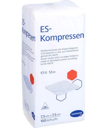 Buy ES 7.5x7.5 cm Non-Sterile 12-Ply Compresses | International Shipping Available - Buy Online on GoSupps.com