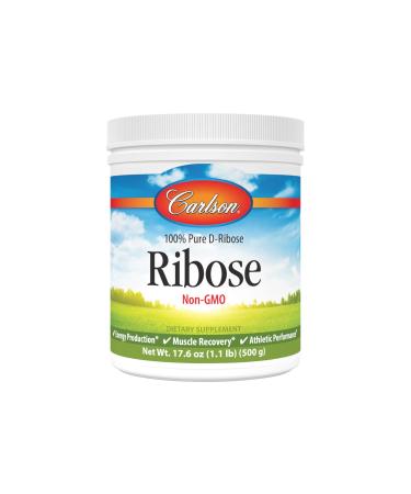Carlson Labs Ribose 100% Pure d-Ribose 500g 500 Gram
