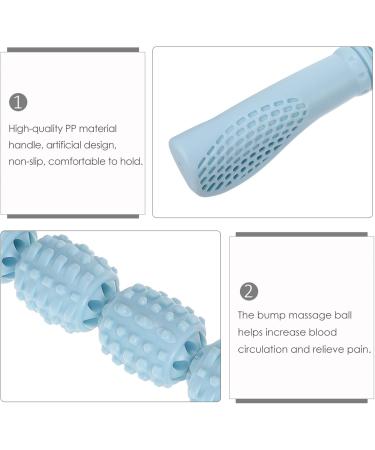 Massage Roller Stick - Deep Tissue Foam Muscle Therapy Wand for Neck & Legs | Pain Relief & Recovery (Blue) - Buy Online on GoSupps.com