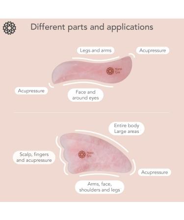 Shop Authentic Rosenquarz Gua Sha Stein Face Tool - Natural Massage & Skin Care Tool with Protective Cover | International Shipping Available - Buy Online on GoSupps.com