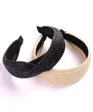 Women s Fashion Twisted Knot Wide Hand Knitted Headbands - Summer Retro Elegant Hairbands (4pcs) | International Shipping - Buy Online on GoSupps.com