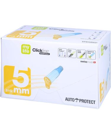 MYLIFE Clickfine AutoProtect 5mm 31G Pen Needles - 100 Pack | International Shipping Available - Buy Online on GoSupps.com