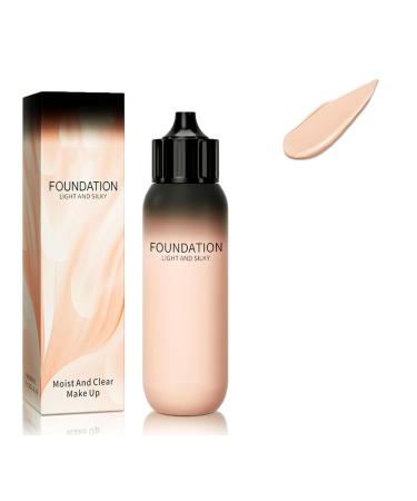 OHCVG Natural Finish Foundation, Full Coverage Concealer Foundation, Brightening and Anti-Sebum Matte Foundation, Long-Lasting Waterproof Lightweight Foundation