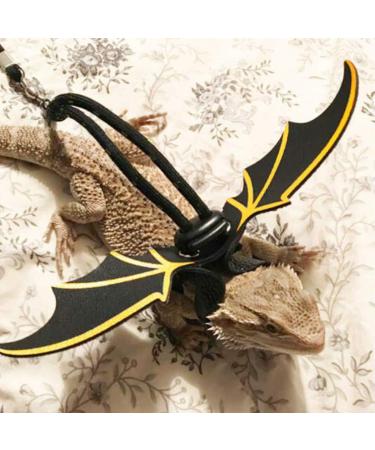 Balacoo Adjustable Reptile Leash Harness Reptile Lizard Harness with Devil Wings Hauling Cable Rope Bearded Dragon Accessories - Buy Online on GoSupps.com