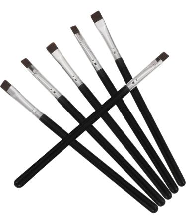 FRCOLOR 24 Pieces Flat Eyebrow Brush Eyelash Brush Flat Thin Eyeliner Brush Cosmetic Brush Flat Concealer Brush Eyebrow Makeup Brush Wooden Handle Flat Tool Travel - Buy Online on GoSupps.com