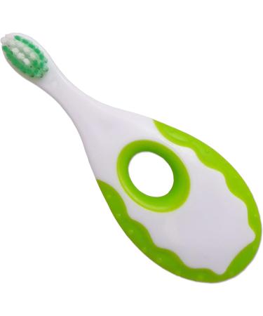Baby Toddler Toothbrush Set - 2 Blue & 2 Green Brushes for First Teeth Cleaning - Buy Online on GoSupps.com