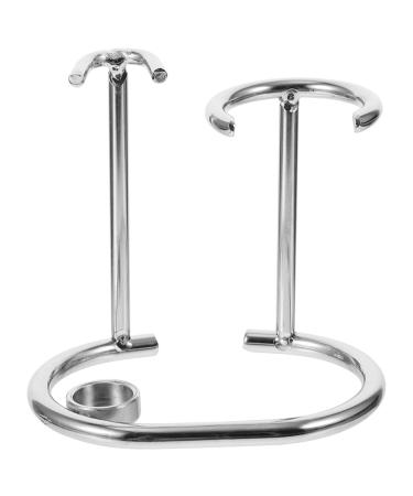 Heallily razor holder straight shaver stand steel shaving Set razor organizer shaving brush and razor stood razor organizer shaving stand alloy suite man wooden