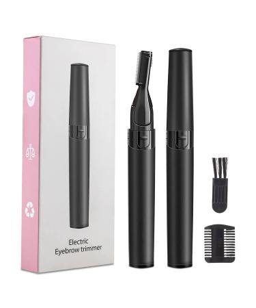 ComeHome Unisex Eyebrow Trimmer for Women - Battery Operated Small Electric Razor for Facial Hair Removal Upper Lip Peach Fuzz Mustache Legs Eyebrow Clipper