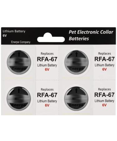 Enerpe RFA-67 RFA-67D-11 6V Replacement Battery Long-Lasting & High Capacity Compatible with PetSafe Electronic Collars Pack of 4