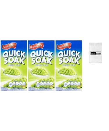 Value Bundle: BATCHELORS PEAS - Quick Soak - Healthy Snacks for Adults & Kids - British Snacks - Custom Value Bundle Branded Package of 3 (3 Pack Quick Soak) Quick Soak 3 Pack