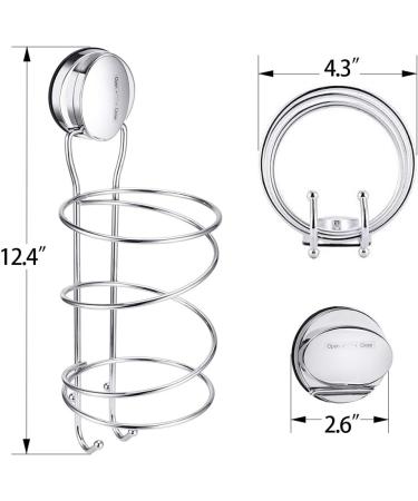 Hair Dryer Holder with Powerful Vacuum Suction Cup - Spiral-Shaped Hair Dryer Rack - Buy Online on GoSupps.com