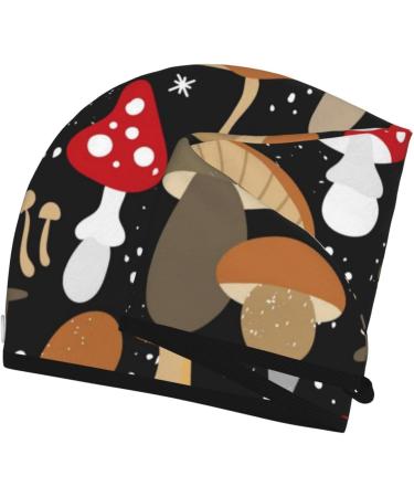 Soft Super Absorbent Mushroom Microfiber Hair Towel Wrap for Women - Quick Dry Coral Velvet Cap for Long Curly & Thick Hair - Buy Online on GoSupps.com