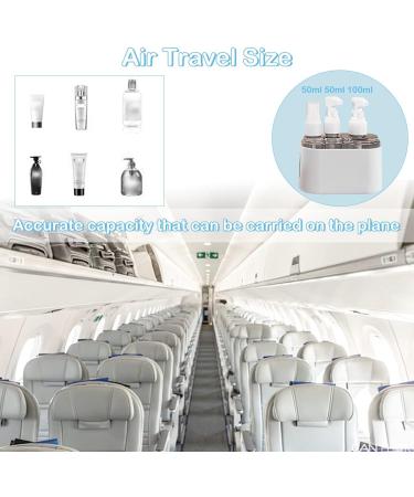 3 in 1 Travel Bottles Set | Refillable 200ml Travel Size Bottles with Silicone Cosmetic Bag | Air Travel Approved | Light Orange - Buy Online on GoSupps.com