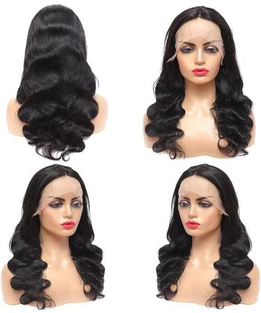 Lace Front Wigs Human Hair Body Wave 13x4x1 T Part Medium Pre Plucked Bleached Knots Brazilain Real Indian Thick High Destiny Medium Part Glueless 13x4x1 Lace Wigs Baby Hair Natural Color 16 Inch - Buy Online on GoSupps.com