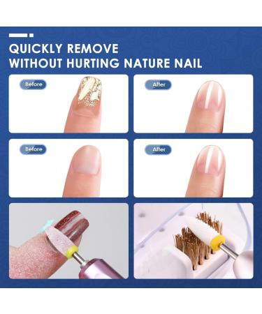 21-Part Nail Cutter Bit Set with Holder - Diamond & Ceramic Nail Files for Manicure Pedicure & Home Salon | Hard Metal Remover Bits - Buy Online on GoSupps.com