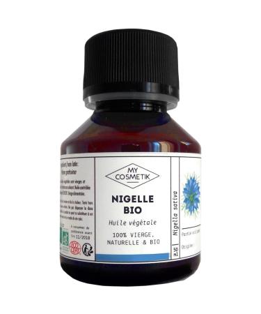 MY COSMETIK Nigella vegetable oil ORGANIC From organic farming 100 pure and natural Made in France Protective and nourishing 10 ml